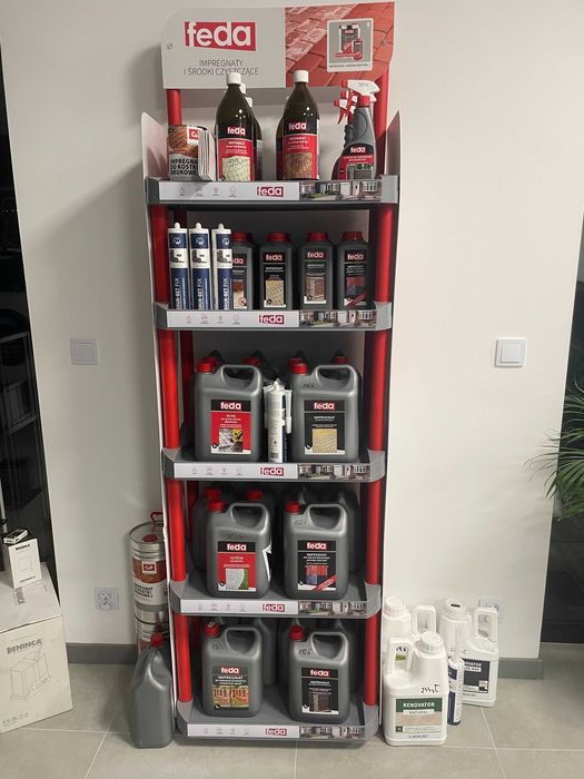 Promocja Pustak ogrodzeniowy 50x19cm Bruk-Bet biały antracyt