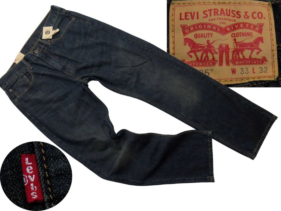 Levi's 505 Regular LEVIS Oryginalne Spodnie Jeansy W33 L32 33/32