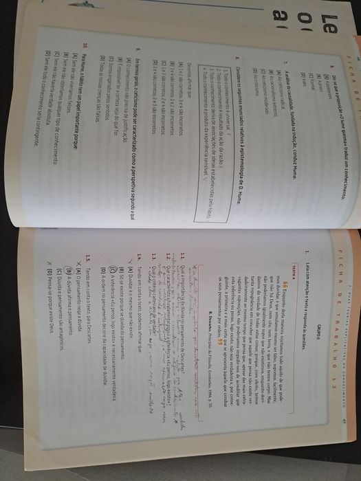 Caderno de atividades  Filosofia 11°ano