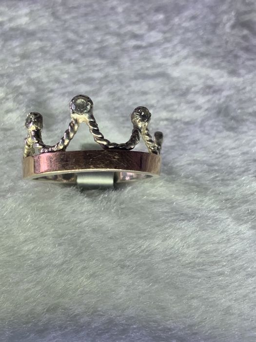 Перстень срібло золото