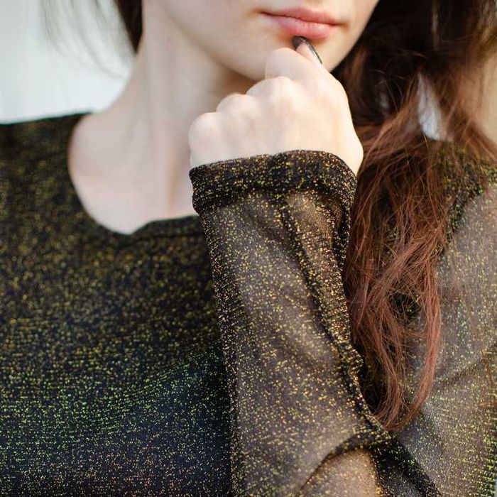 Жіноча кофтинка  блуза  джемпер темно-зелена з золотом люрекс