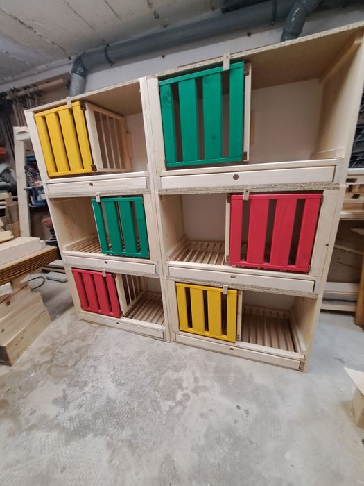 Cele lęgowe z rusztem dla gołębi