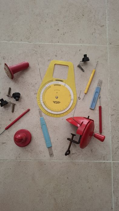 Noveladora e peças maquina de tricotar