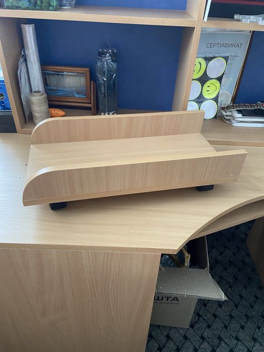 Стол письменный, компьютерный с полкой и блоком на колёсах
