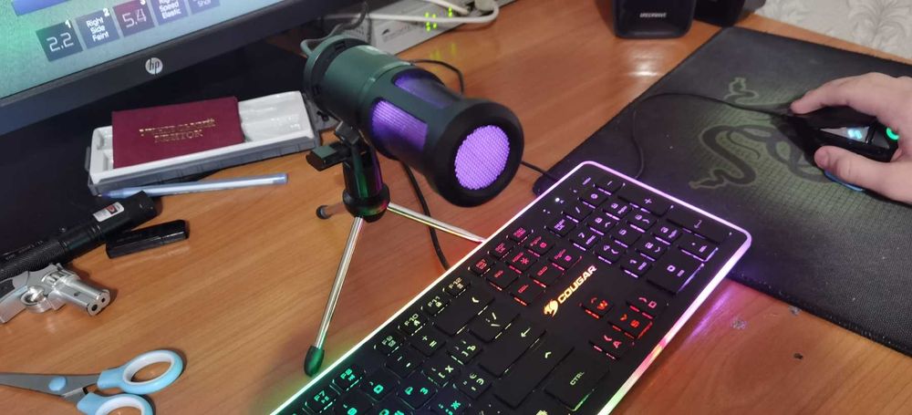 Микрофон конденсатор USB для геймеров,стримеров MAONO PM-461TR RGB