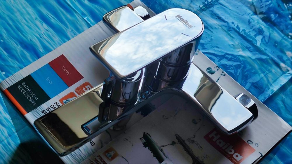 Смеситель для ванны HAIBA ALEX 009 EURO 100% латунь