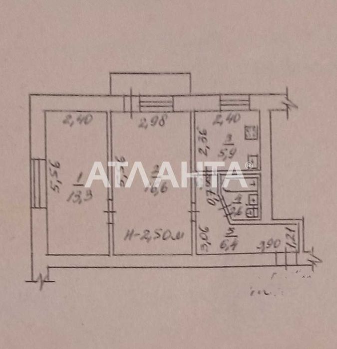 2-комнатная квартира по адресу Куликово поле пл. (площадь 45,5 м²) - Atlanta.ua - фото 10