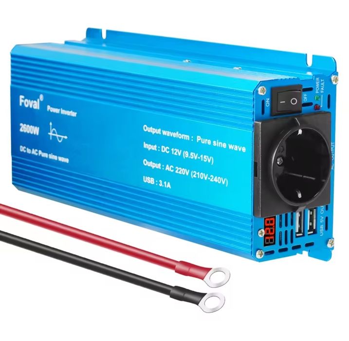 Інвертори FOVAL EU 2200, 3000W 12V (Чиста Синусоїда)