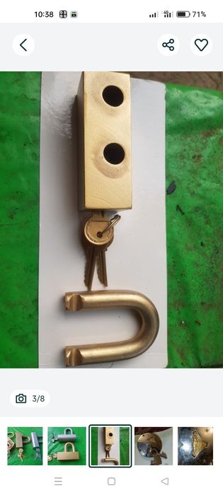 Замок навесной гаражный Фонарь со встроенной солнечной батареей