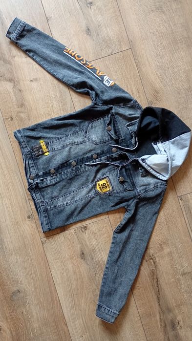 Kurtka chłopięca jeans roz 152