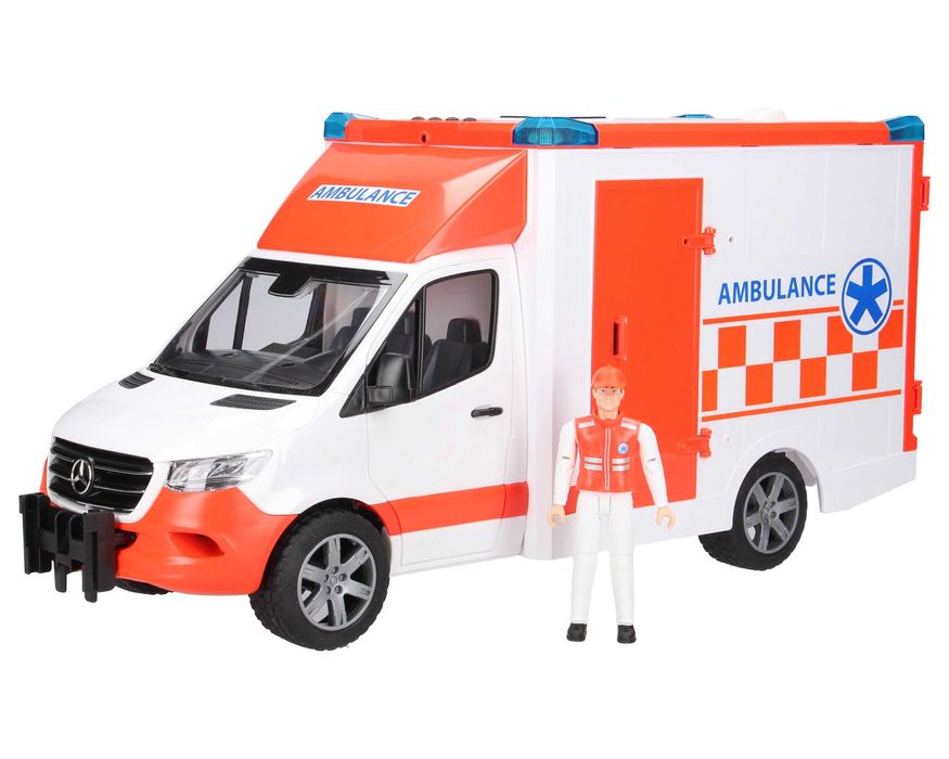 Bruder 02676 karetka ambulans z ratownikiem dźwięk