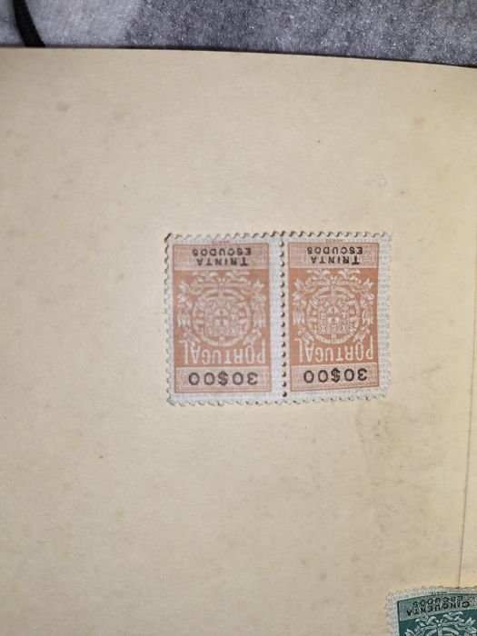 Selos e caderno de selos