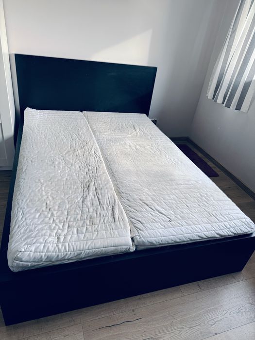 Łóżko Ikea Malm z materacem i szufladami