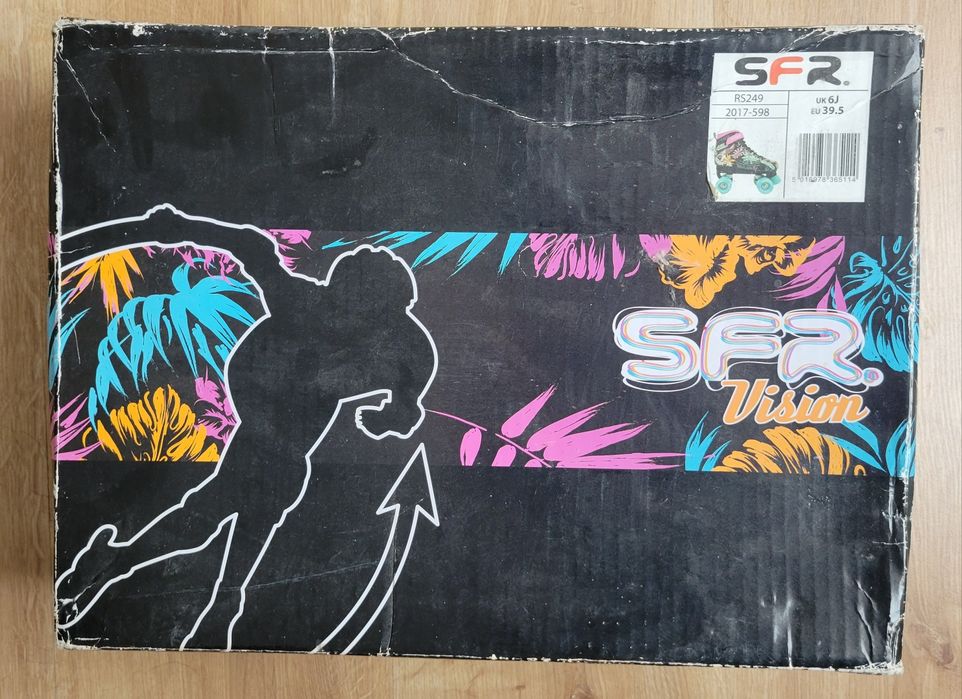 Wrotki SFR Vision Canvas 24,5cm kilka razy użyte 39,5