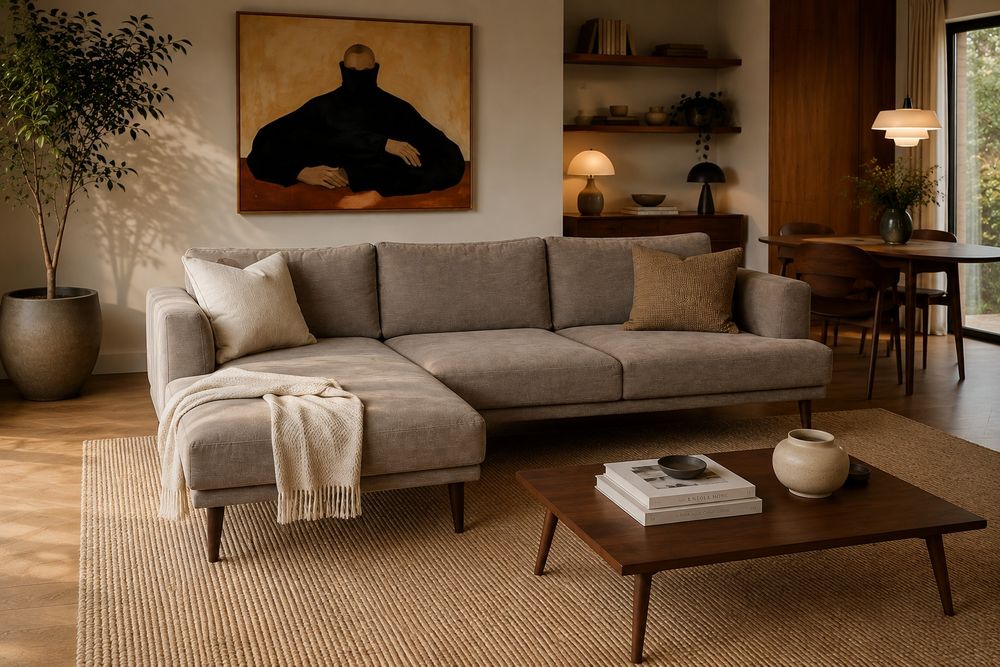 Sofá Chaise Longue | Mid-Century Modern | KINDA HOME