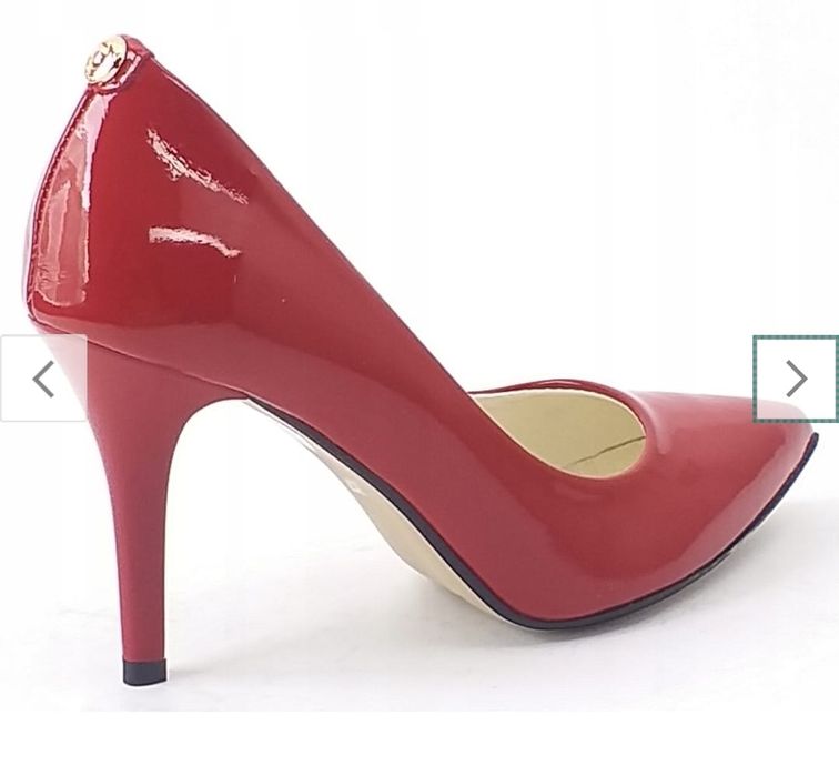 Czerwone szpilki czułenka LEWSKI