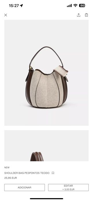 Caixa com artigos novos ZARA