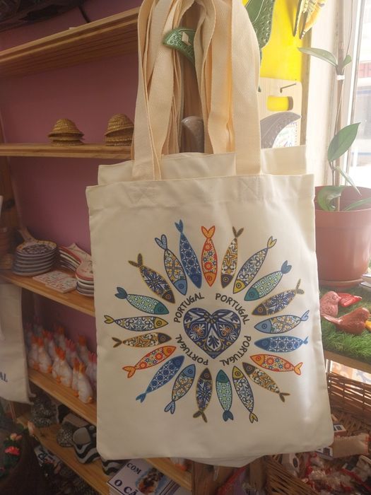 Saco tote bag com padrão