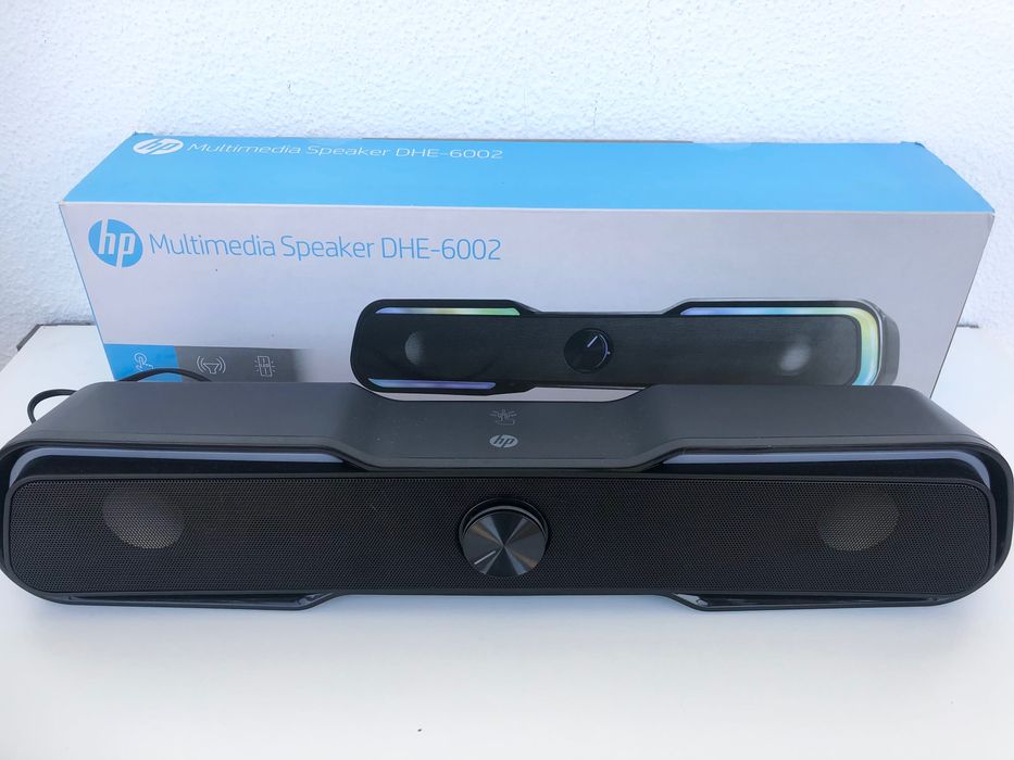 Coluna HP Multimedia Speaker DHE-6002 com LED RGB