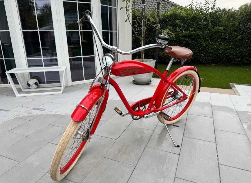 WARSZAWA ROWER ELECTRA INDY 3i USA Cruiser Miejski Stylowy Czerwony