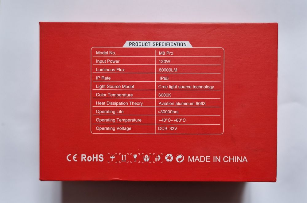 Комплект світлодіодних ламп M8 PRO H4