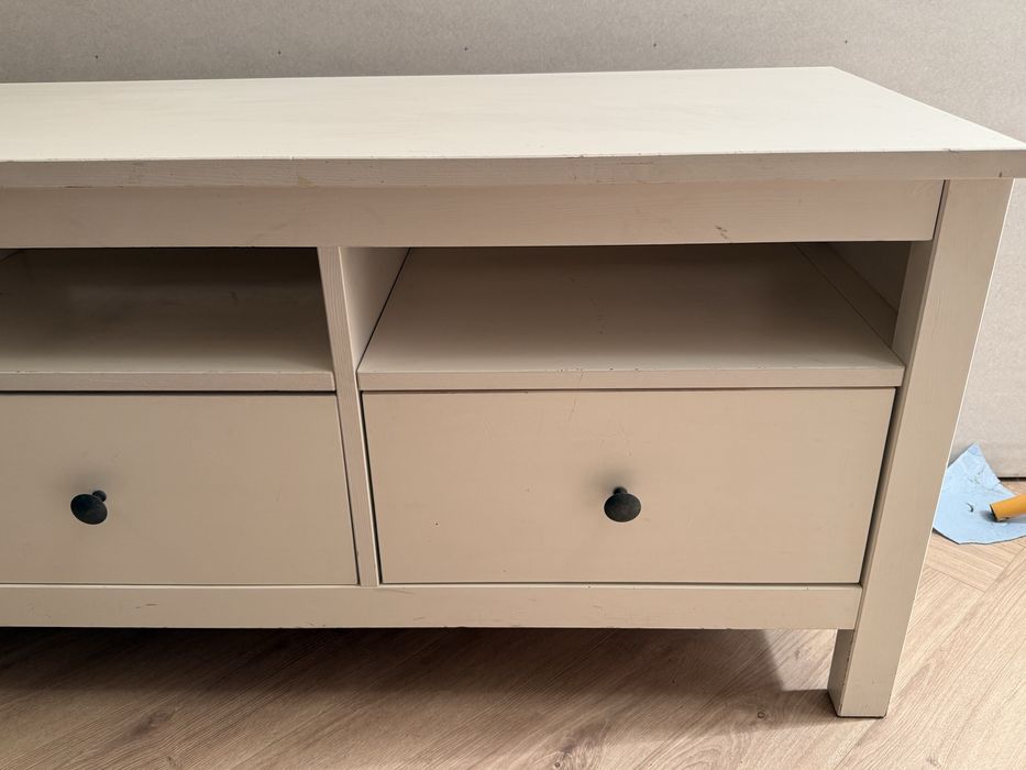 Szafka pod tv ikea hemnes biala bejca