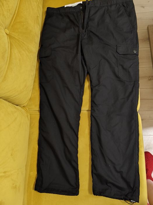 Spodnie męskie bojówki ocieplane