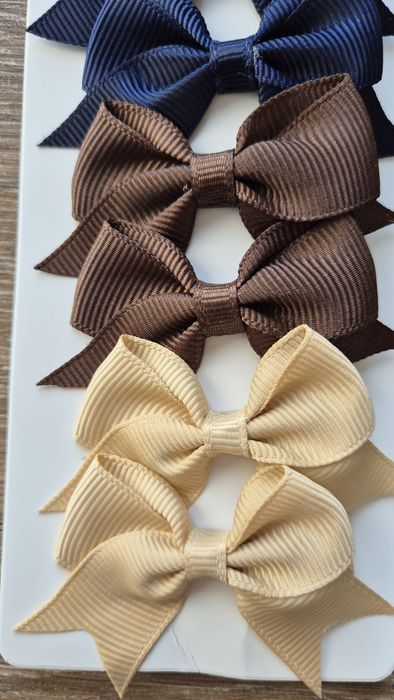 Spineczki spinki do włosów dla dziewczynki eleganckie kokardki