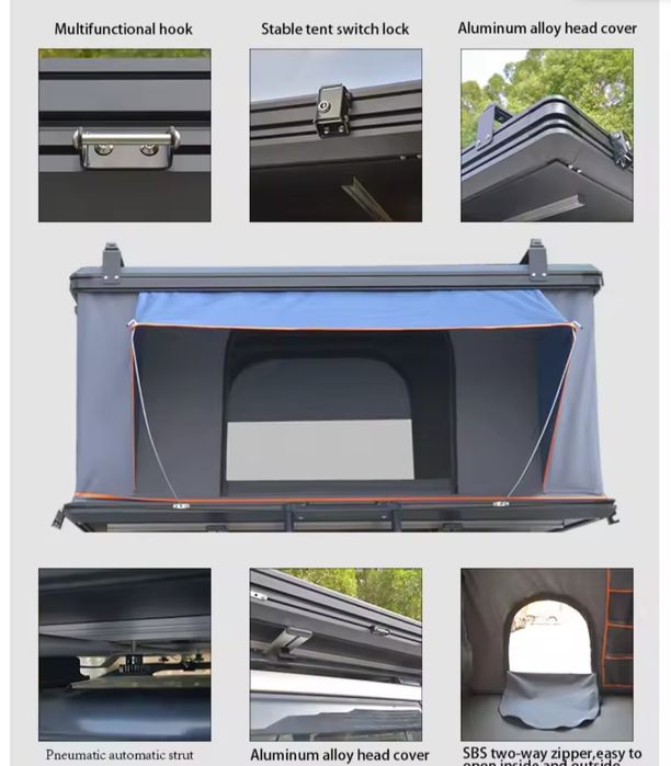 Tenda tejadilho em alumínio