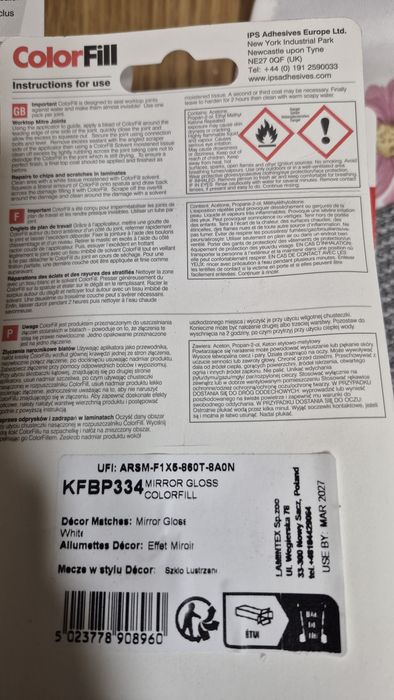 Wypełniacz do blatów Terrazo płyn/aplikator