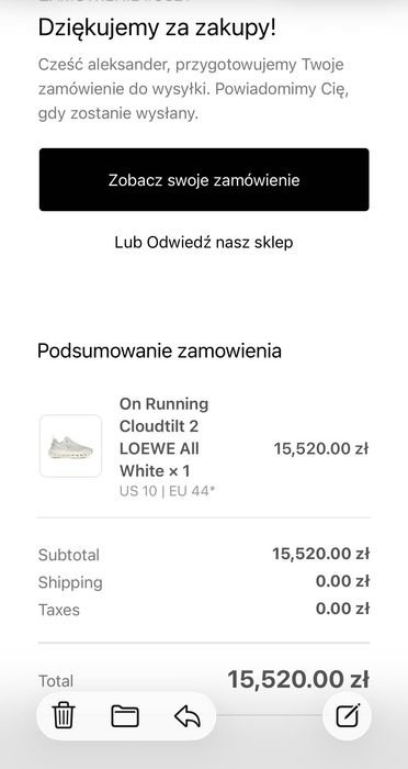 Buty On x L Cloudtilt White rozm. 44