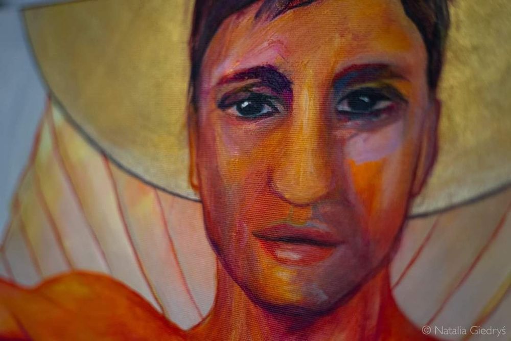 Obraz "Micha'el", akryl na płótnie, 42×62