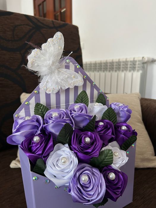 Arranjo flores artesanal