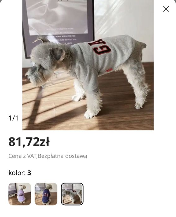 Nowa bluza ubranko dla psa kota XL