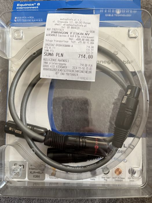Wireworld equinox 8 xlr 0.5m