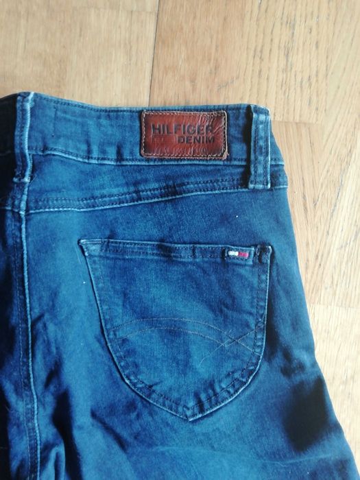 calças de ganga azul escura Tommy Hilfiger denim
