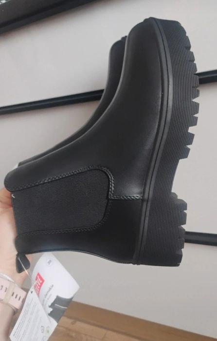 Czarne botki damskie rozmiar 39 NOWE