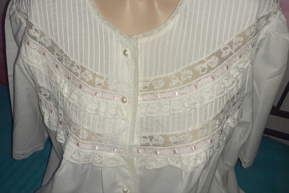 Camisa de Dormir Cambraia Vintage