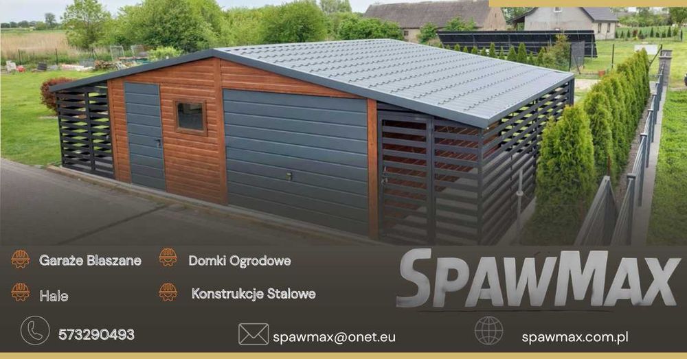 Garaże Blaszane Wiaty Zadaszenia Konstrukcje Stalowe Domki Ogrodowe