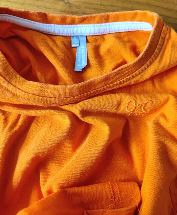 T-shirt, manga curta, laranja, Orchestra, 5 anos