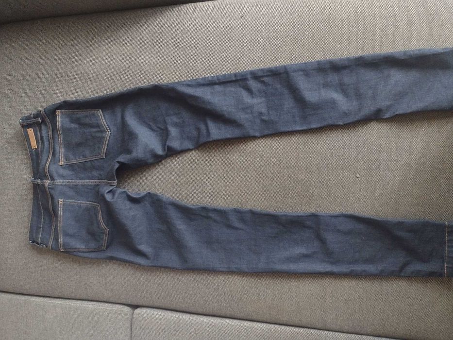 Promod Sinsay spodnie białe granatowe JEANSY SKINNY r. 32 34  XS r. 15
