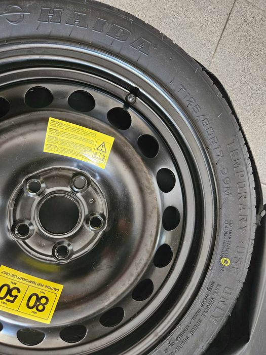 Roda de emergência nova