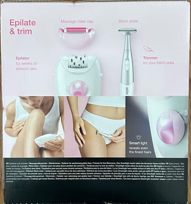 Depiladora BRAUN Silk Epil S3- nova, 3 anos de garantia