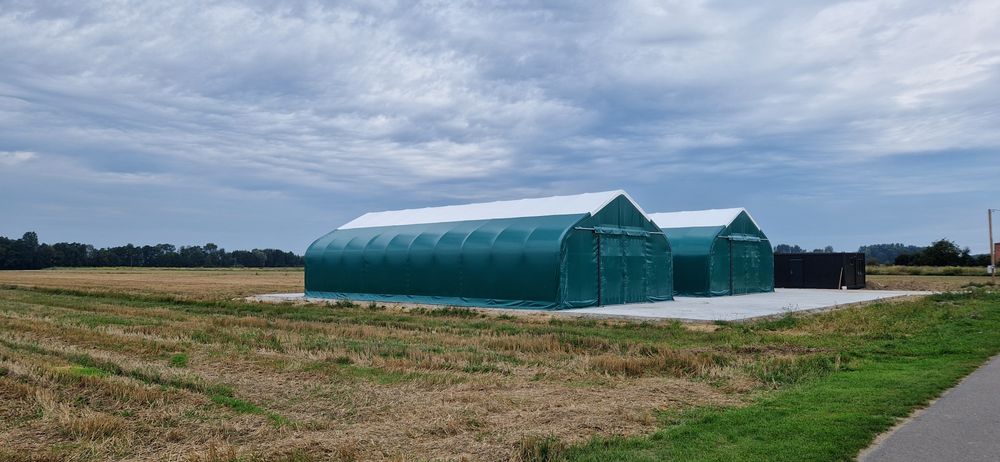 Hala 15x30x7,5 łukowa namiotowa obora bele garaż magazyn