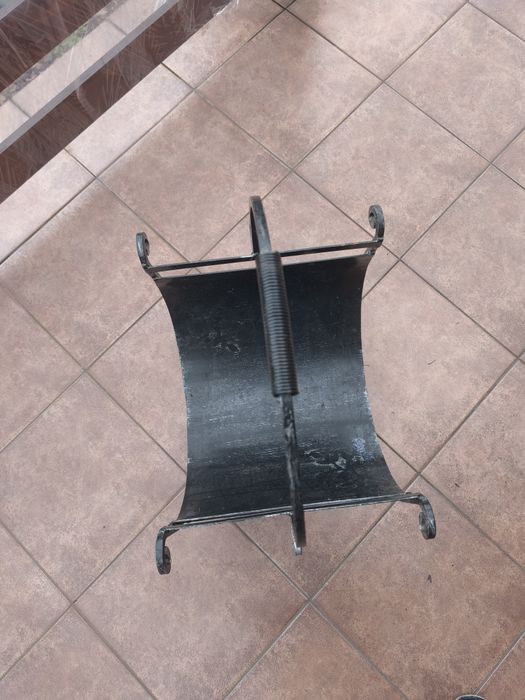 Stojak na Drewno Kominkowe Opałowe Metalowy  Czarny