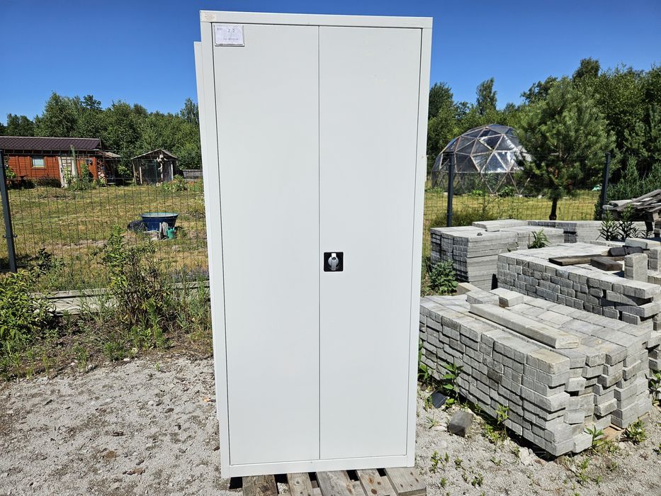 Szafa biurowa metalowa 2 sztuki 198x40x90/100 zamek klucz