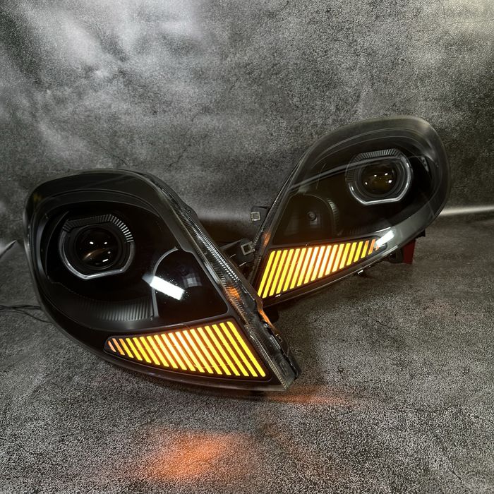 Фари Bi-Led,Renault Traffic, Opel Vivaro та Nissan Primastar 2007-2014 тюнінг, оченята, антихром