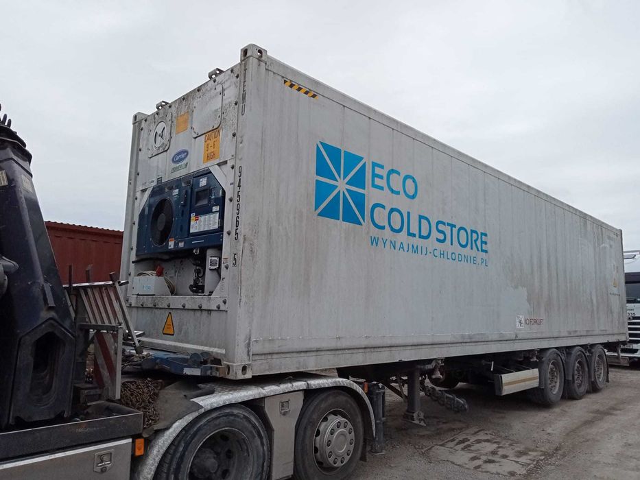 Chłodnia na wynajem, kontener chłodniczy 40' RF mroźnia morski