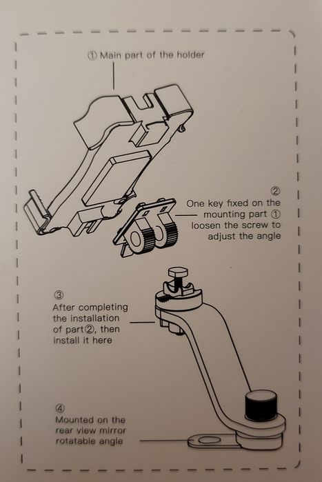 Uchwyt na smartfon motor, rower, skuter. Nowy