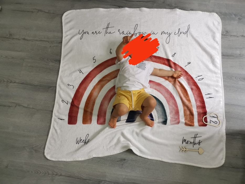 Tapete milestones fotografias idade bebés